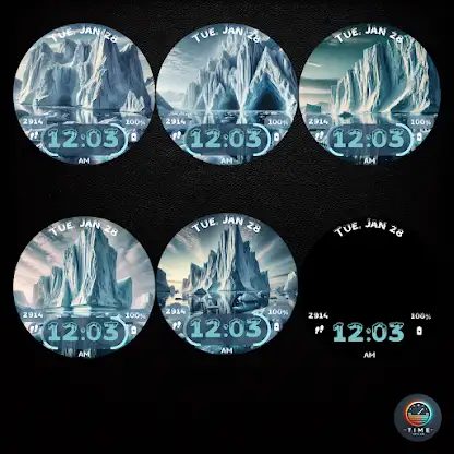 Iceberg Horizon Watch Face screenshot 3
