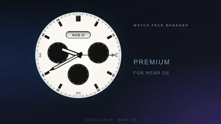 Ivory Chrono Watch Face screenshot 1