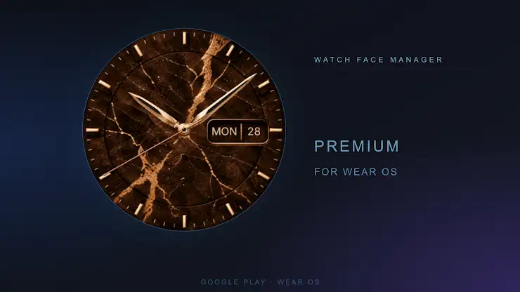 Kintsugi Noir Watch Face screenshot 1