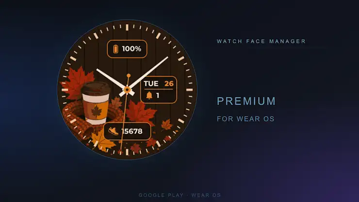 Maple Hearth Watch Face screenshot 1