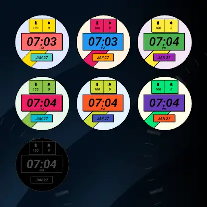 Neobrutalism - watch face screenshot 3