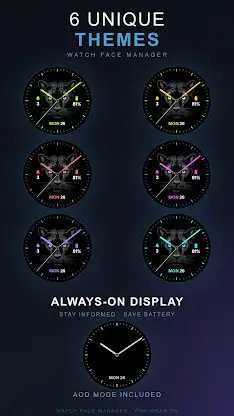 Panther Gaze Watch Face screenshot 2
