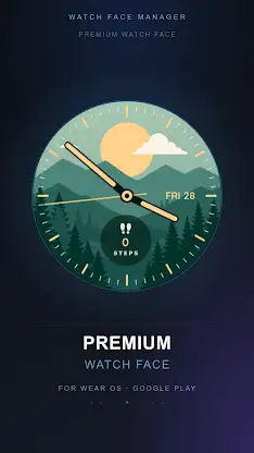 Pine Summit Watch Face screenshot 4