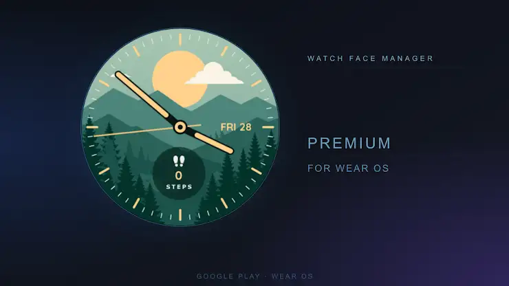 Pine Summit Watch Face screenshot 1