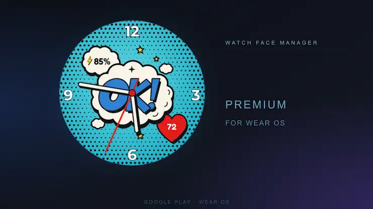 Pop Burst Watch Face screenshot 1
