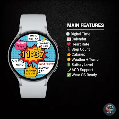 POP Time Watch Face screenshot 2