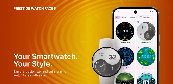 Prestige: Watch Faces Wear OS — Android app banner