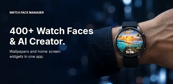 AI Watch Faces App for Wear OS — Android app banner