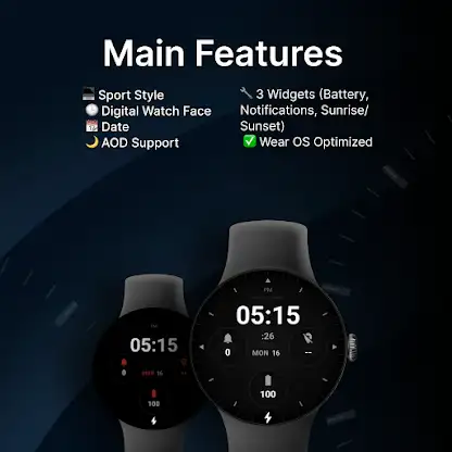 Sport Digital - watch face screenshot 2