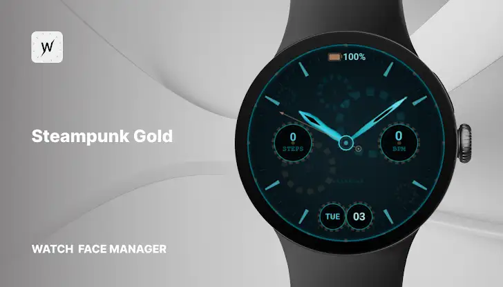Steampunk Gold - watch face screenshot 1