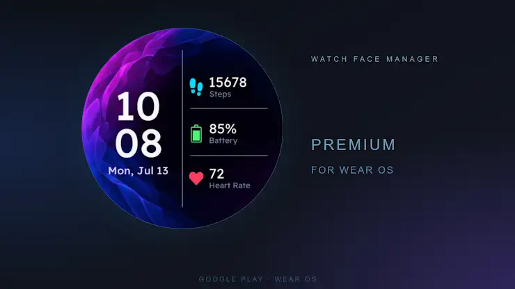 Violet Silk Watch Face screenshot 1