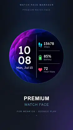 Violet Silk Watch Face screenshot 4