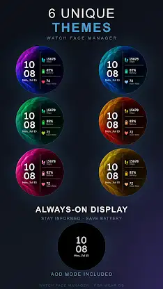 Violet Silk Watch Face screenshot 2