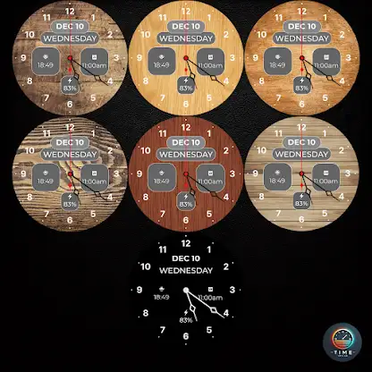 Wood Grain Watch Face screenshot 3