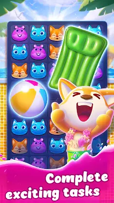 Summer Friends - match 3 game screenshot 2