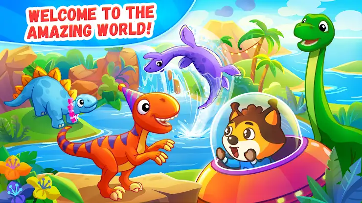 Dinosaur games for kids age 2 screenshot 1