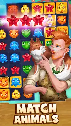 Animal Drop Safari - Match 3 screenshot 1