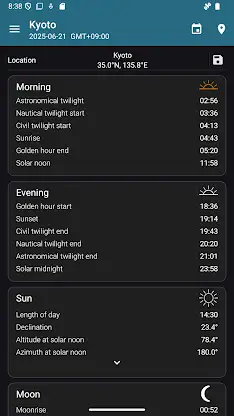 Sun Position: Sunrise/set PRO screenshot 8