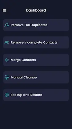 Duplicate Contacts Cleaner App screenshot 1