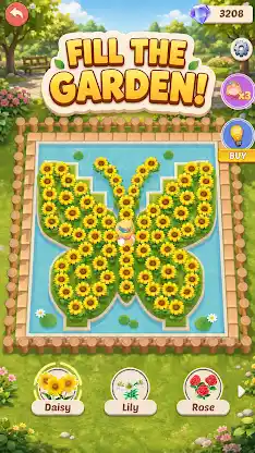 Town Florist - Bloom & Roll screenshot 1