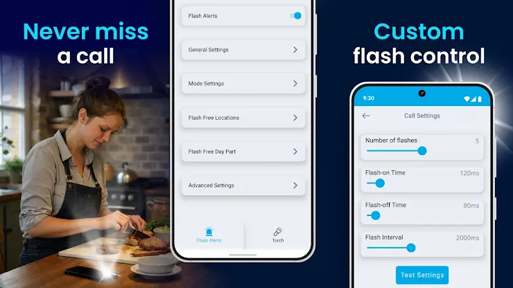 Ultra Flash Alerts on Call SMS screenshot 8