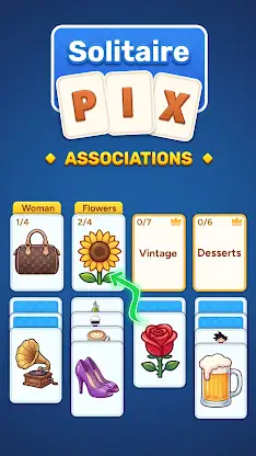 Solitaire Picture Associations screenshot 1