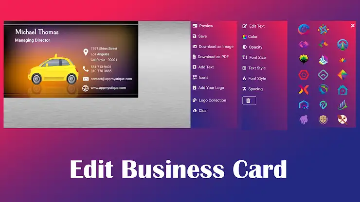 Business Card Maker screenshot 3