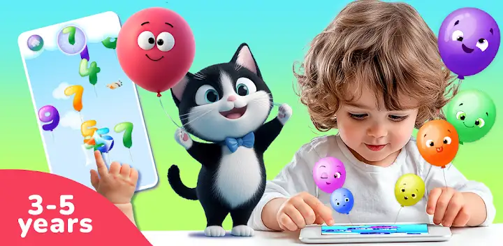 Baby Balloons pop — Android game banner