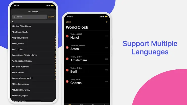 Clock Phone 16, Alarm & Timer screenshot 3