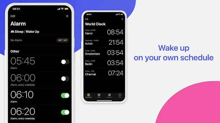 Clock Phone 16, Alarm & Timer screenshot 2