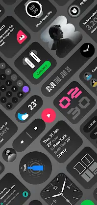 DarkGlass Widgets screenshot 3