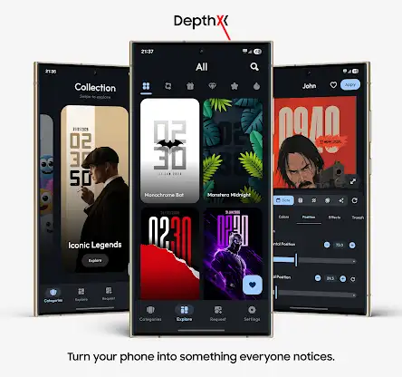DepthX - Live Clock Wallpapers screenshot 8