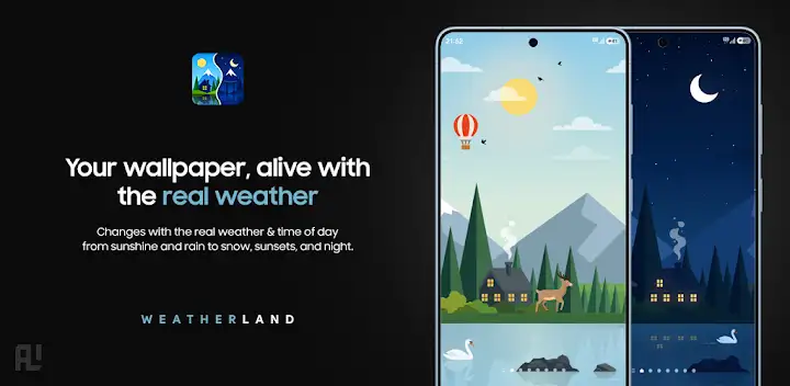 WeatherLand : Live Wallpaper — Android app banner