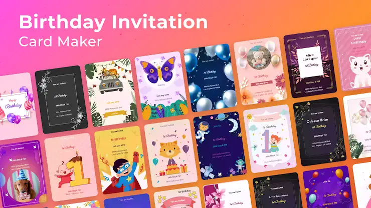 Birthday Invitation Card Maker screenshot 7