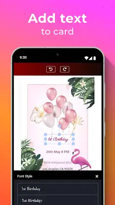 Birthday Invitation Card Maker screenshot 4