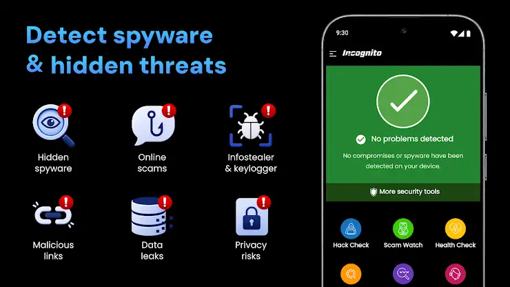 Incognito: Phone Privacy screenshot 1
