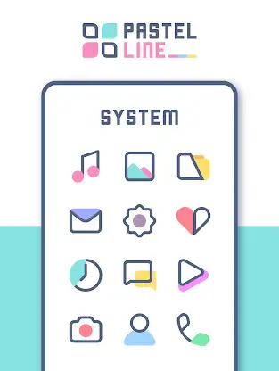 PastelLine IconPack screenshot 2