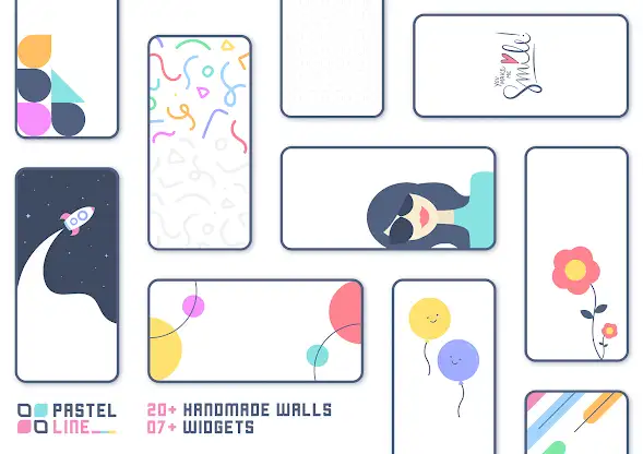 PastelLine IconPack screenshot 8