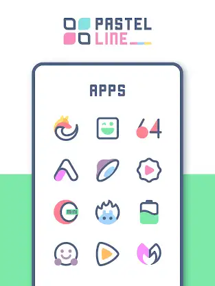 PastelLine IconPack screenshot 6