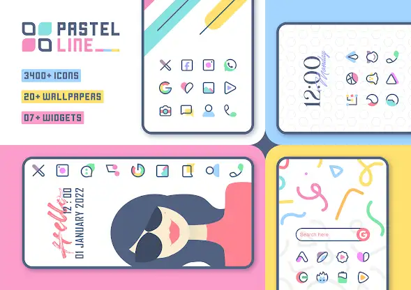 PastelLine IconPack screenshot 1