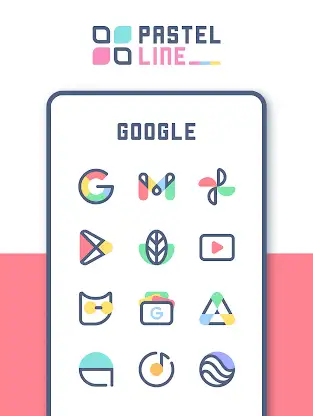PastelLine IconPack screenshot 3