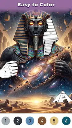 Ancient Color By Number Game screenshot 3