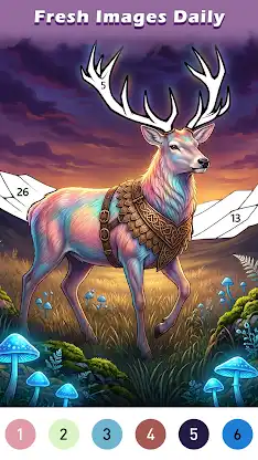 Ancient Color By Number Game screenshot 5