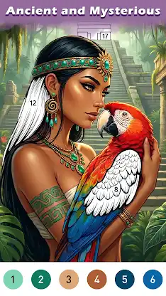 Ancient Color By Number Game screenshot 2