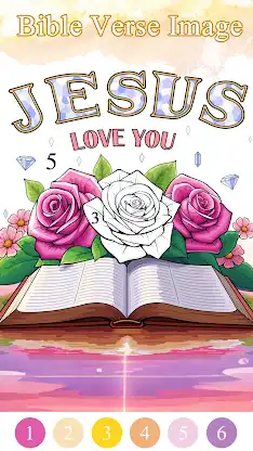 Bible Color Paint By Number screenshot 2