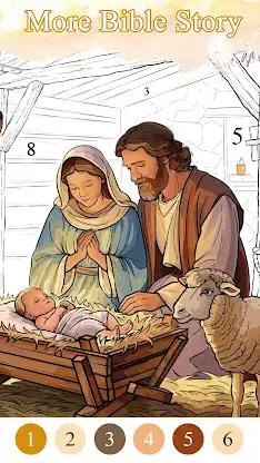 Bible Color Paint By Number screenshot 3