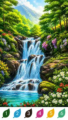 Nature Color By Number Games screenshot 1