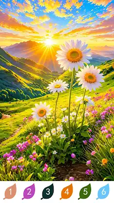 Nature Color By Number Games screenshot 2
