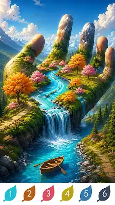 Nature Color By Number Games screenshot 5