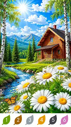 Nature Color By Number Games screenshot 4